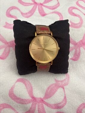 Coach leather watch